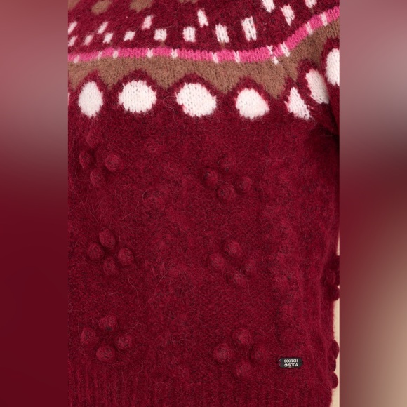 Scotch & Soda
Tulip Fair Isle Cable Pullover-Rhubarb - Picture 9 of 10